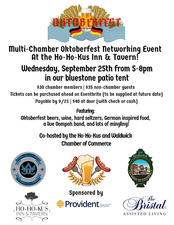 Waldwick Chamber of Commerce – Oktoberfest Multi-Chamber Networking Event