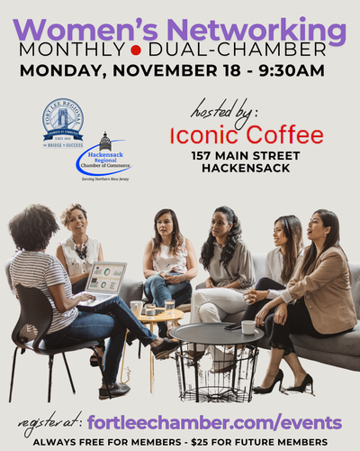 Fort Lee Chamber of Commerce – Women’s Networking (11/18/24)