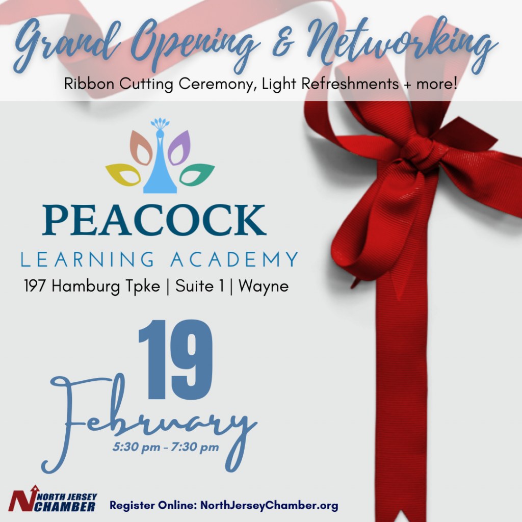 North Jersey Chamber – Peacock Learning Academy Grand Opening & Networking