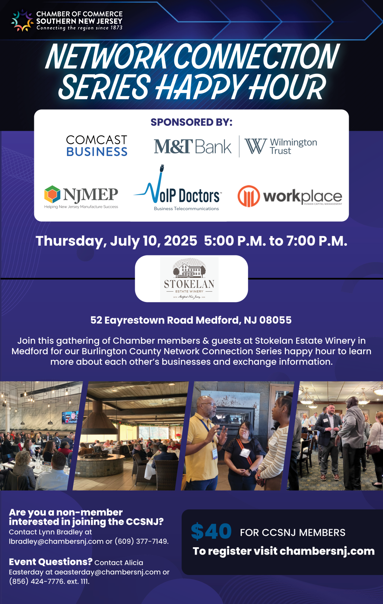 Chamber of Commerce Southern New Jersey – Network Connection Series Happy Hour